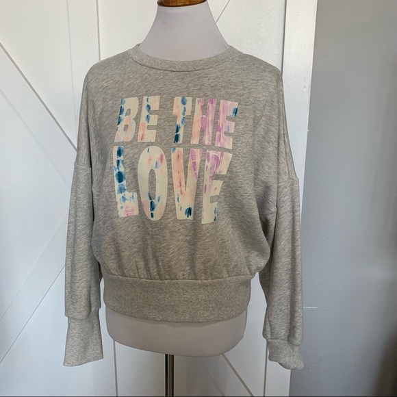 OLD NAVY grey crop sweatshirt - Picture 4 of 11